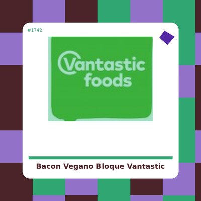 Bacon vegetal en bloque - Vantastic Foods - tienda vegana online
