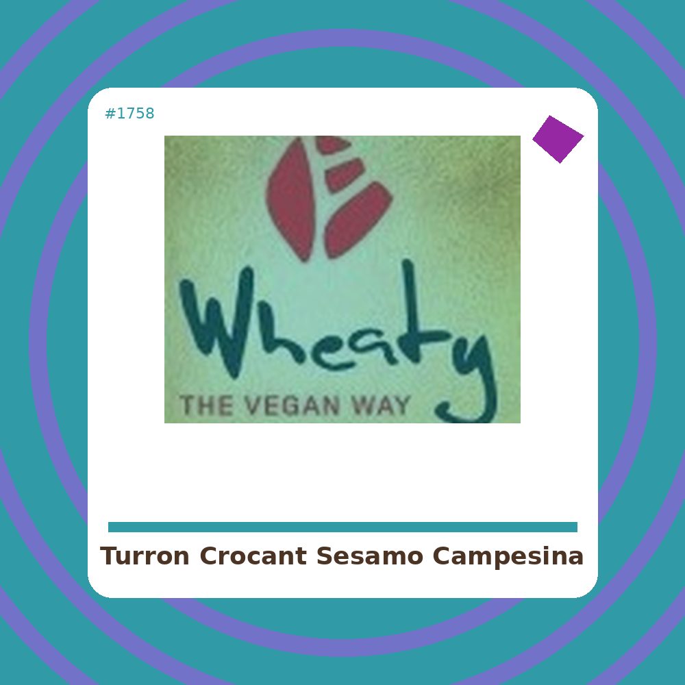 Turrón crocant y sésamo - La Campesina- tienda vegana online