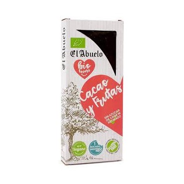 Turrón de Cacao y Frutas - El Abuelo Bio Lovers - tienda vegana online