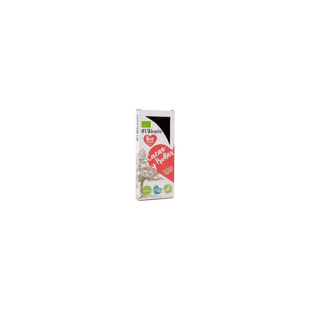 Turrón de Cacao y Frutas - El Abuelo Bio Lovers - tienda vegana online