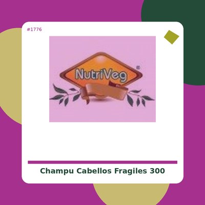 Champú Cabellos Frágiles 300 ml. - Corpore Sano - tienda vegana online