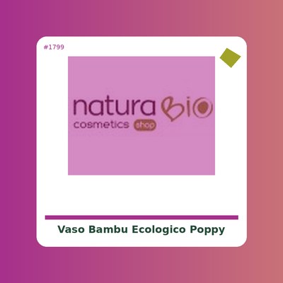 Vaso Bambú Ecológico Poppy - Alternativa 3 - tienda vegana online