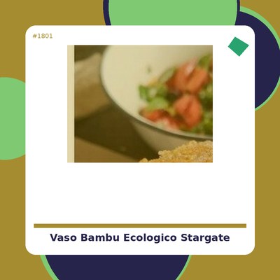 Vaso Bambú Ecológico Stargate - Alternativa 3- tienda vegana online