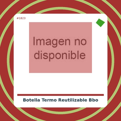 Botella termo reutilizable...