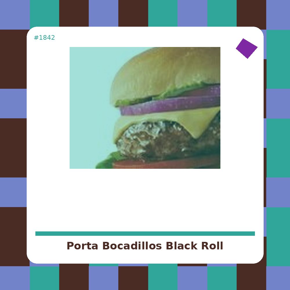 Porta Bocadillos Eco Negro - by Roll'eat - tienda vegana online