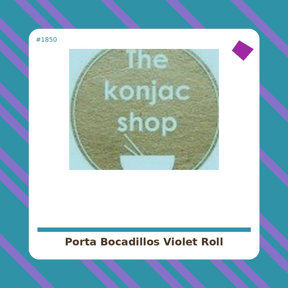 Porta Bocadillos Eco Violeta - by Roll'eat- tienda vegana online