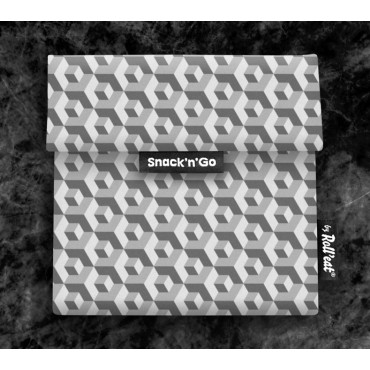 Porta Snacks Tiles Negro - by Roll'eat - tienda vegana online
