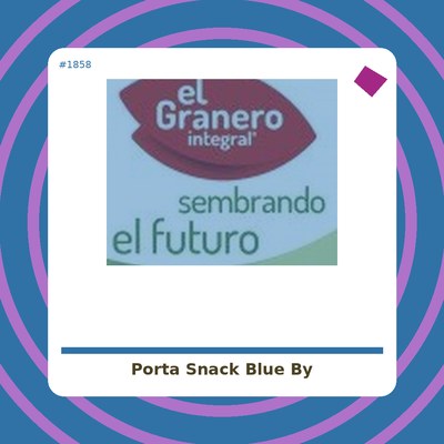 Porta Snacks Tiles Azul - by Roll'eat- tienda vegana online
