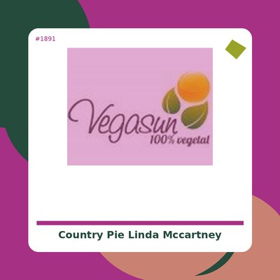 Country Pie - Linda McCartney - tienda vegana online