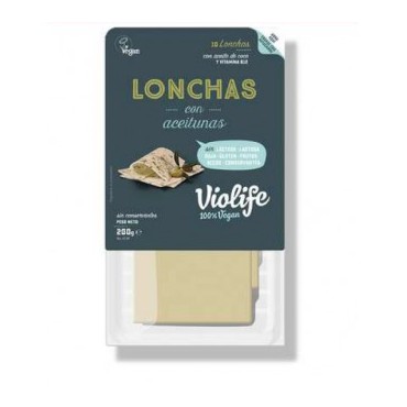 Queso Lonchas aceitunas - Violife - tienda vegana online