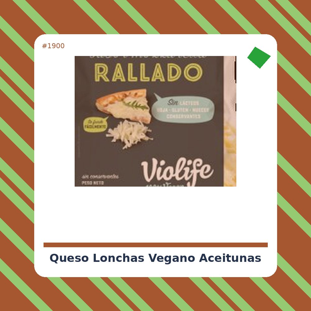 Queso Lonchas aceitunas - Violife - tienda vegana online