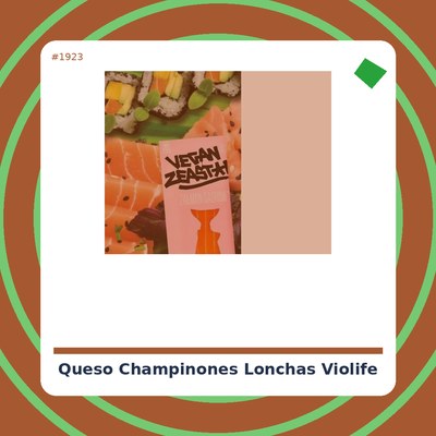 Queso con Champiñones en lonchas - Violife - tienda vegana online