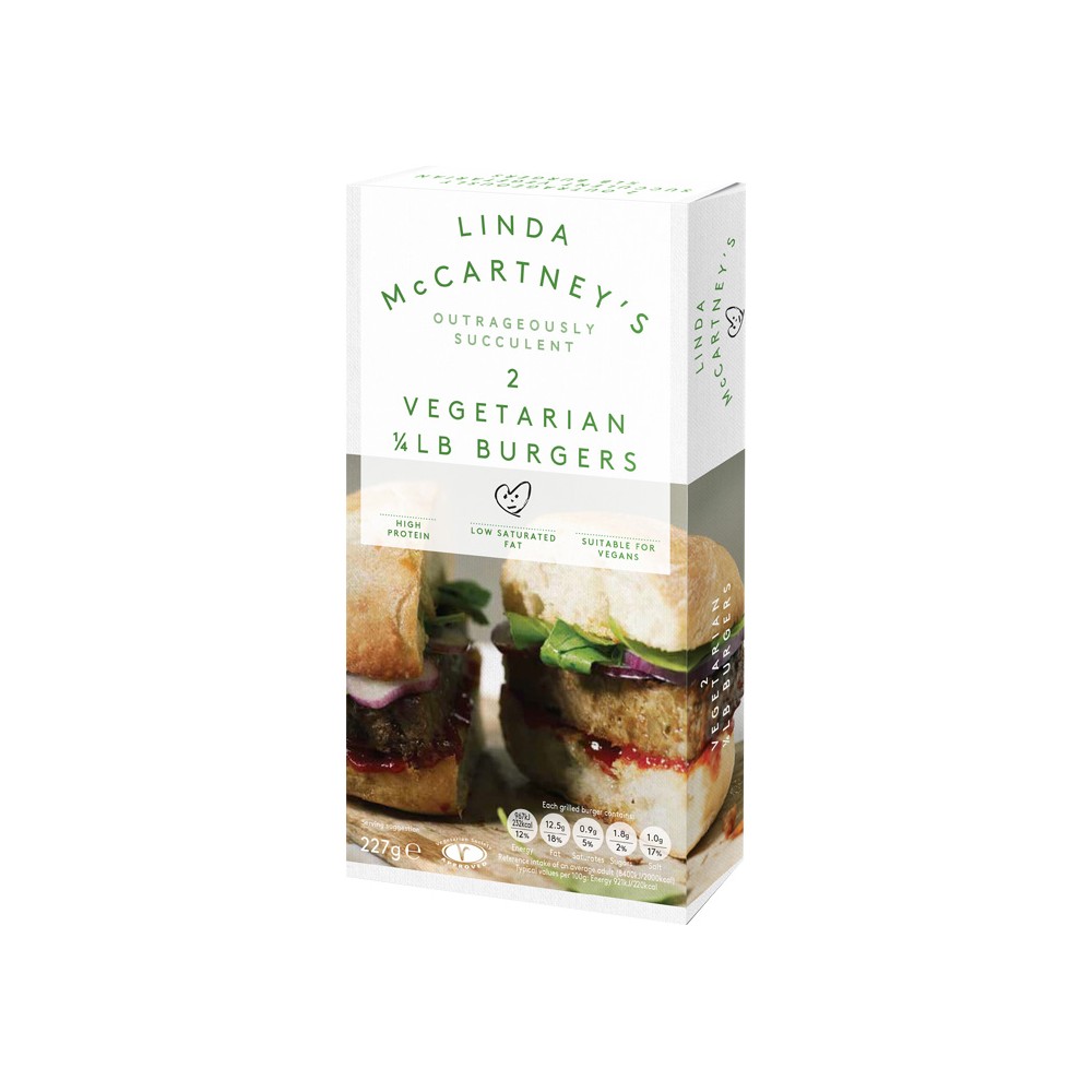 Hamburguesas 1/4 libra - Linda McCartney - tienda vegana online