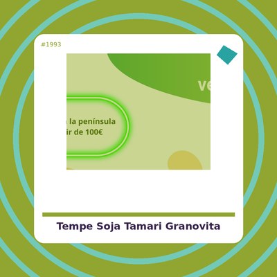 Tempe de Soja con tamari - GranoVita - tienda vegana online
