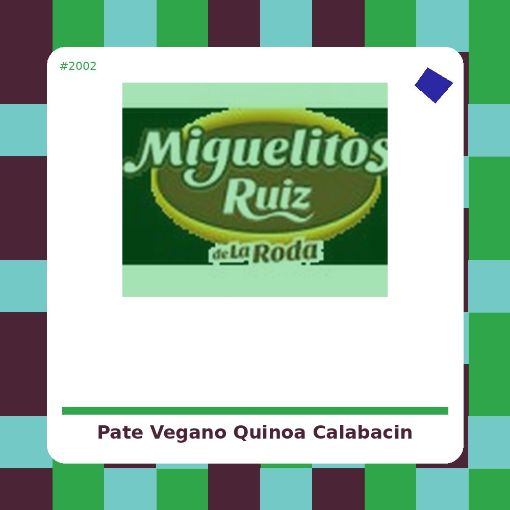 Paté Quinoa Calabacín y Espárragos Granovita 125 g.- tienda vegana online
