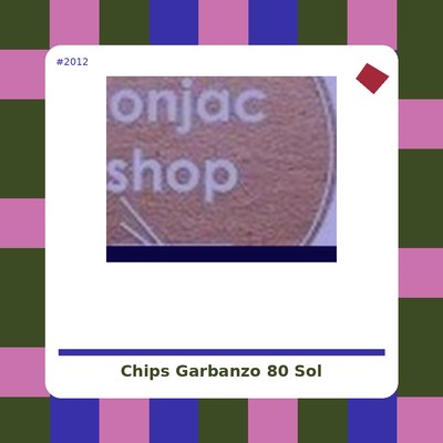 Chips de Garbanzo 80 g. - Sol Natural - tienda vegana online
