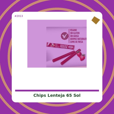 Chips de Lenteja 65 g. - Sol Natural - tienda vegana online
