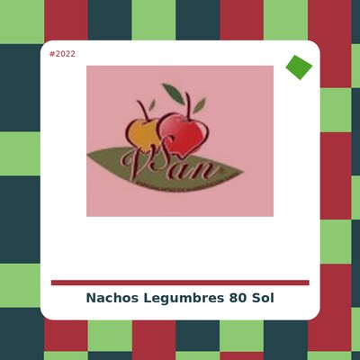 Nachos con Legumbres 80 g. - Sol Natural - tienda vegana online