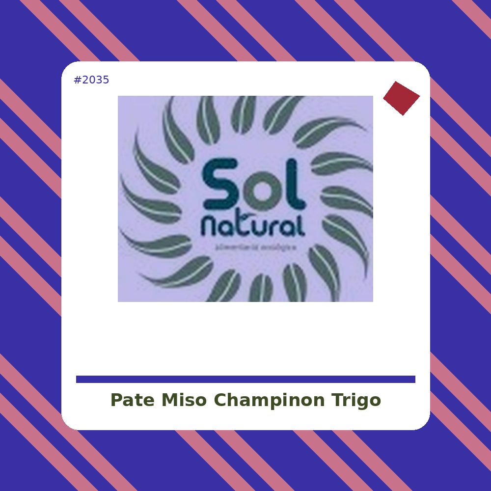 Paté Miso Champiñón y Trigo Sarraceno 125 g. Sol Natural - tienda vegana online