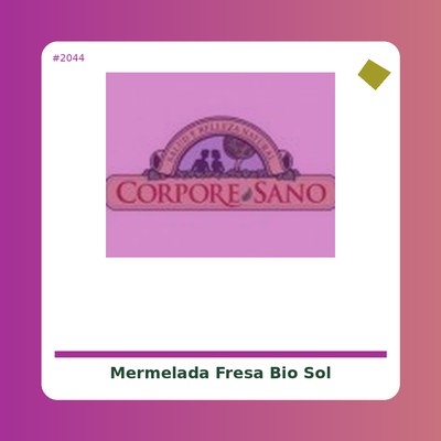 Mermelada de Fresa Bio - Sol Natural 330 g. - tienda vegana online