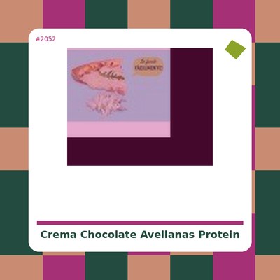 Crema Chocolate y Avellanas...