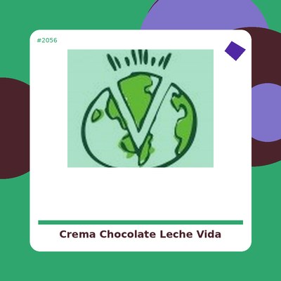 Crema Chocolate con "Leche" - La Vida Vegan - tienda vegana online