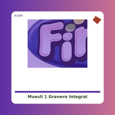 Muesli Bio 1 Kg. - El Granero Integral - tienda vegana online