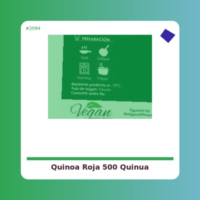 Quinoa Roja 500 g. - Quinua Real - tienda vegana online