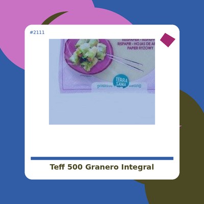 Teff en grano 500 g. - El Granero Integral - tienda vegaana online