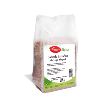Salvado de Trigo extrafino 350 g. - El Granero Integral - tienda vegana online