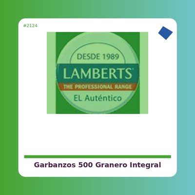 Garbanzos 500 g. - El Granero Integral - tienda vegana online