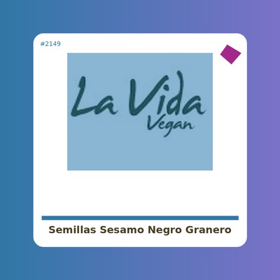 Semillas de Sésamo negro 250 g. - El Granero integral - tienda vegana online