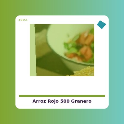 Arroz Rojo 500 g. - El...