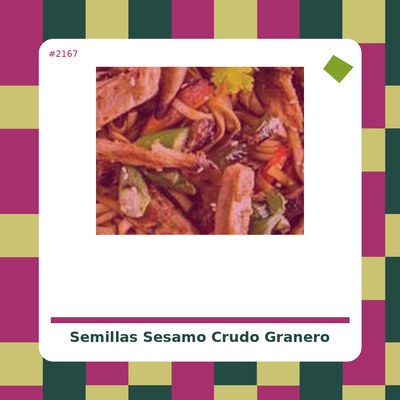 Semillas de Sesamo Crudo 250 g. - El Granero Integral - tienda vegana online