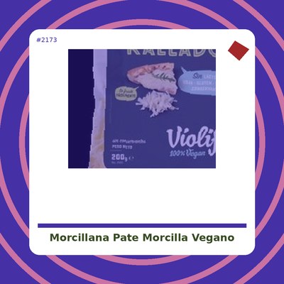 Morcilla vegana ecológica de Vegasun - tienda vegana online