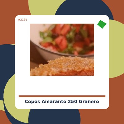 Copos de amaranto 250 g.- El Granero Integral - tienda vegana online