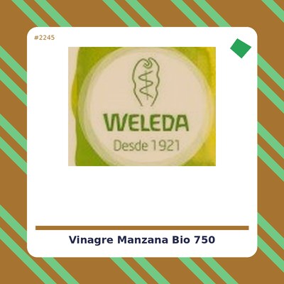 Vinagre de manzana Bio 750 ml. El Granero Integral - tienda vegana online