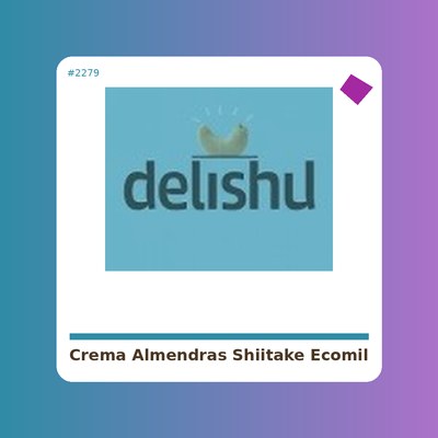 Crema de Almendras con Shiitake - Ecomil - tienda vegana online
