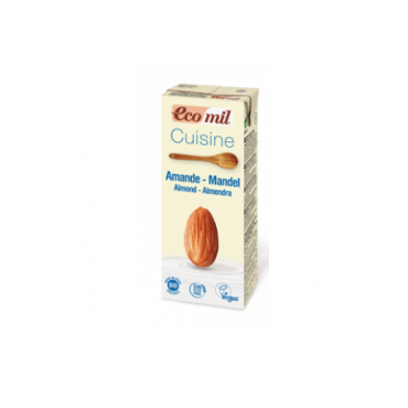 Crema cocinar Almendras 200 ml. -Ecomil - tienda vegana online