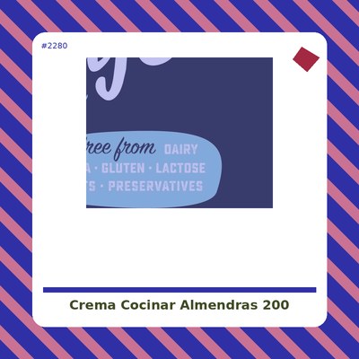 Crema cocinar Almendras 200 ml. -Ecomil - tienda vegana online