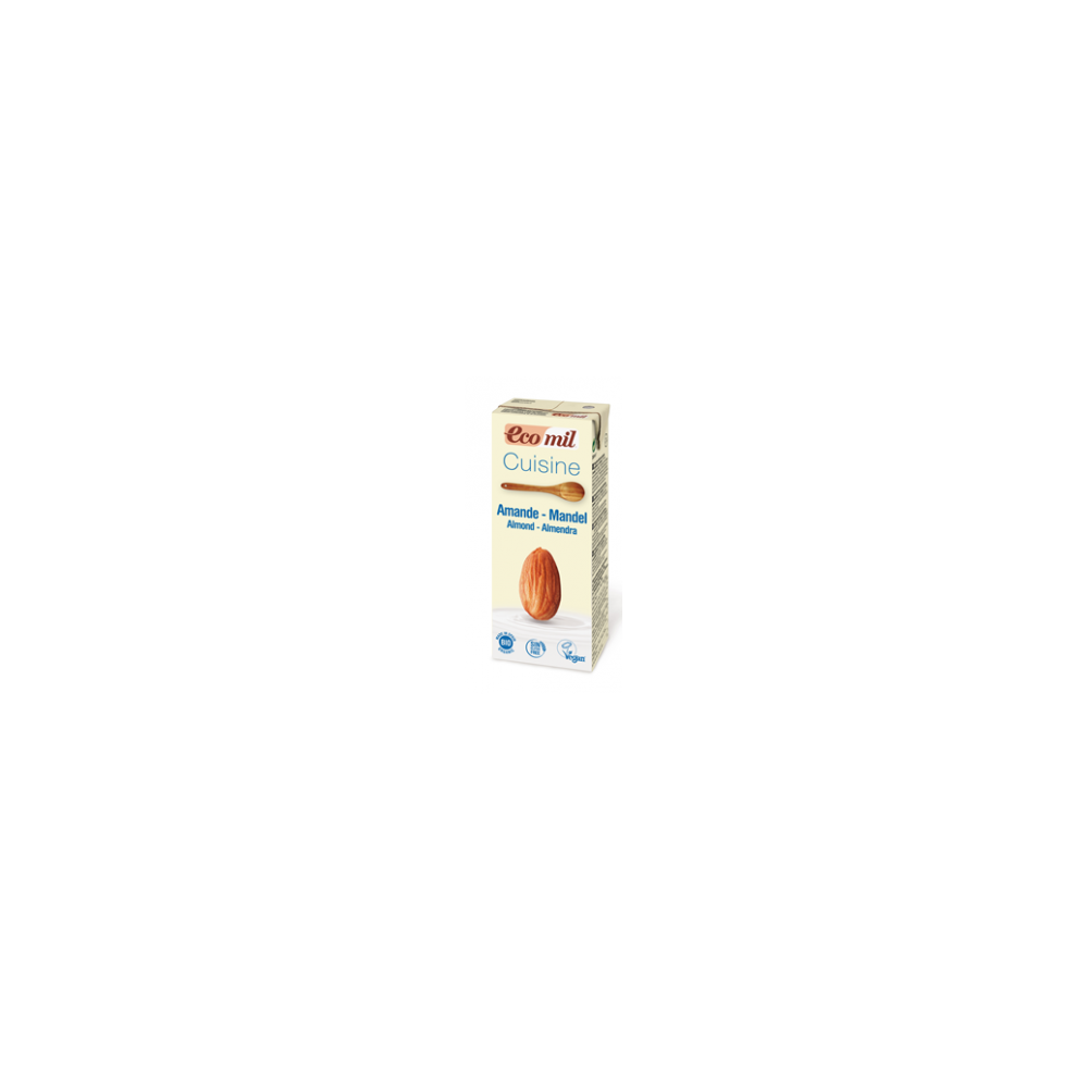 Crema cocinar Almendras 200 ml. -Ecomil - tienda vegana online