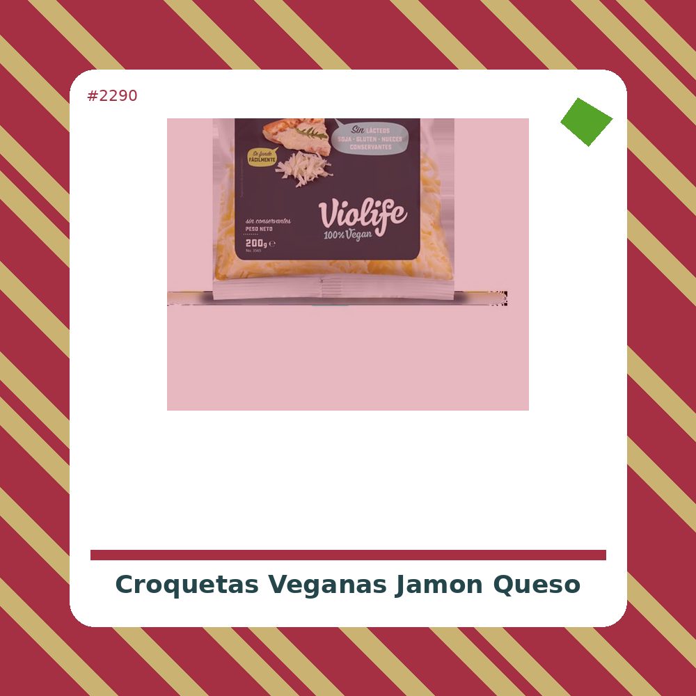 croqueta vegana de jamon y queso sin gluten - tienda vegana sin gluten