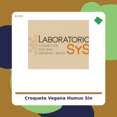 croqueta vegana de humus sin gluten