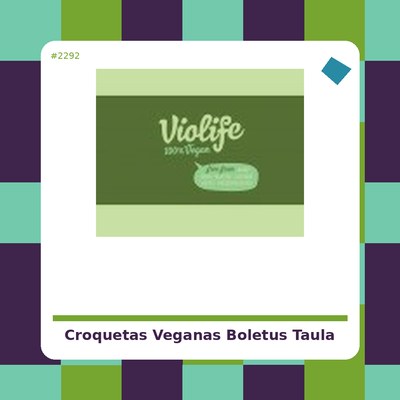 croqueta vegana de boletus sin gluten - tienda vegana online