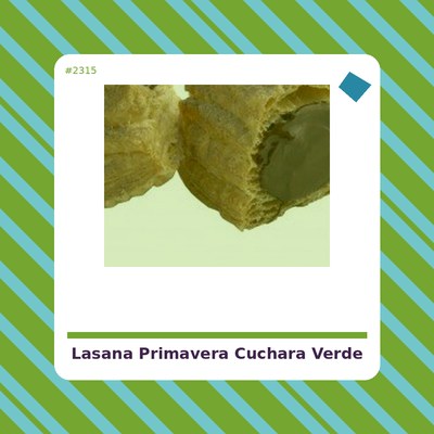 Lasaña Primavera - La Cuchara Verde - tienda vegana online