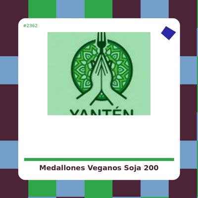 Medallones Soja 200 grs. - Vantastic Foods - tienda vegana online