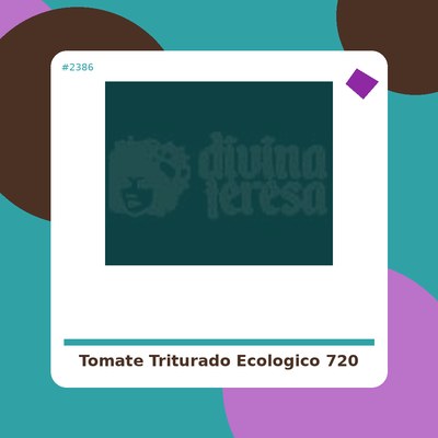 Tomate Triturado Ecológico 720 ml. - Cal Valls - tienda vegana online