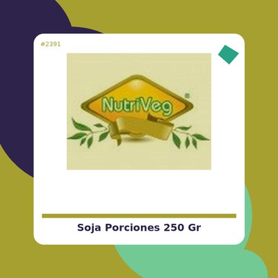 Soja en Porciones 250 gr. - Vantastic Foods - tienda vegana online
