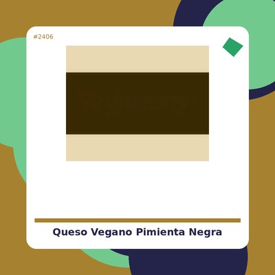 Queso Vegano con Pimienta Negra 200 grs. Sayve - tienda vegana online