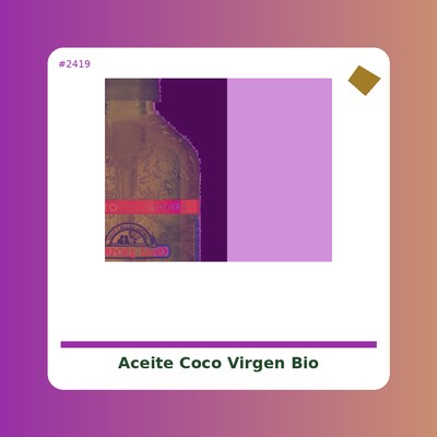 Aceite de Coco Virgen Bio 430 ml / 400 g - NaturGreen - tienda vegana online